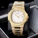 Copy Patek Philippe Nautilus Frosted Gold Watch with Luminous Dial Markers (2)_th.jpg